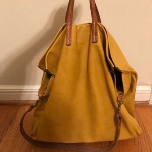 Clare V Simple Tote - Yellow Leather